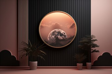 wall decor with astronomy theme