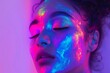 © Tymofii - Woman portrait in vibrant holographic shades