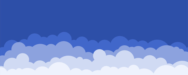 Wall Mural - Sky and clouds vector illustration