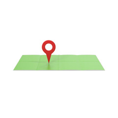 Fototapete - 3D Rendering Realistic PNG Location map pin GPS pointer markers GPS location symbol, maps and navigation apps, red geolocation markers, placemark icons, cartography, and traveler interest symbols