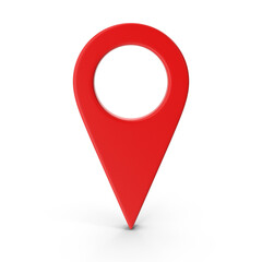 Fototapete - 3D Rendering Realistic PNG Location map pin GPS pointer markers GPS location symbol, maps and navigation apps, red geolocation markers, placemark icons, cartography, and traveler interest symbols