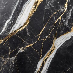  Textured of the black marble background. Gold and white patterned natural of dark gray marble texture