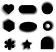 Y2k blurred gradient shape element
