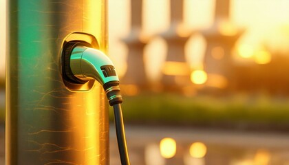 Canvas Print - Electric Car Charging Point