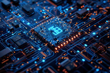 Poster - A circuit board with a digital display that says 88