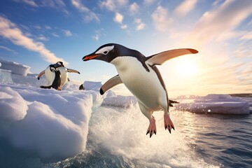 Poster - penguin in polar regions