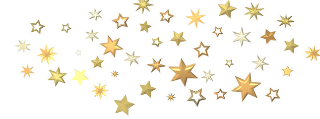 Wall Mural - stars 3d png