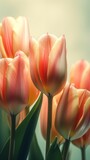 Fototapeta Tulipany - beautiful tulips spring background