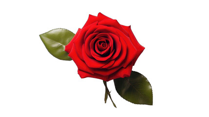 Wall Mural - A fresh red rose png / transparent