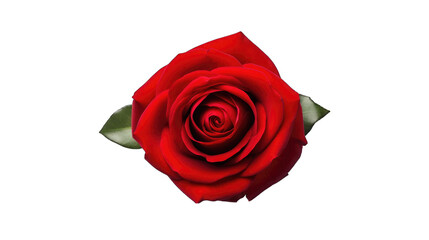 Canvas Print - A fresh red rose png / transparent