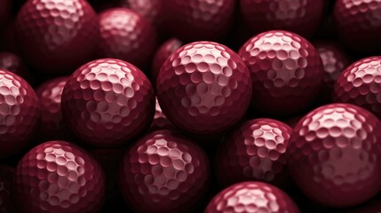  Background with golf balls in Rosewood color