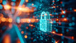 © Rabbi - Cybersecurity Concept, Digital Lock and Network Protection, Secure Online Information
