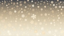Background With Snowflakes In Beige Color.
