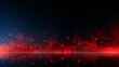 Futuristic abstract red particle mesh background in technology concept design