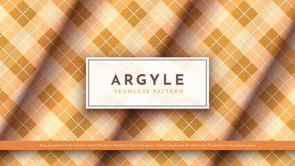 Wall Mural - Seamless Argyle Pattern. Traditional Scottish Texture. Fashionable Fabric. Textile Background