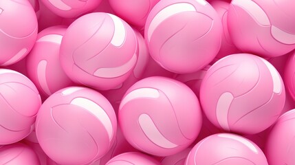 Background with volleyballs in Pink color