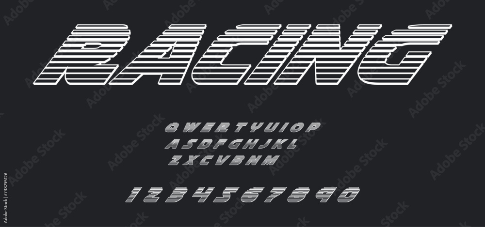 Racing lettering vector graphic apparel clothing prints eps svg png ...