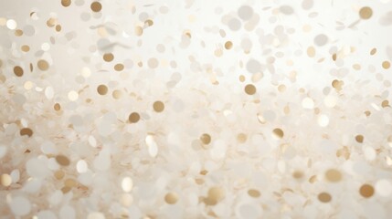 Poster - The background of the confetti scattering is in Ivory color.