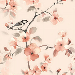 seamless floral tile