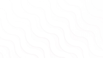 Poster - Abstract background with curvy or waving white lines with shadows on white. Abstract high resolution full frame modern template with copy space.