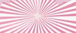Pink rays background with halftone