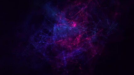 Wall Mural - plexus geometry plane lines abstract background