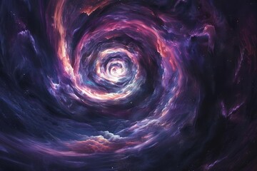 Wall Mural - harmonious swirls of nebula clouds in space depicting the beauty of the cosmos