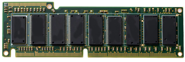 ram random access memory, transparent background, isolated image, generative ai