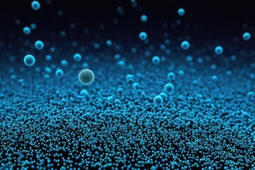 nano particles, abstract biology background. nano medicine concept, microscopic