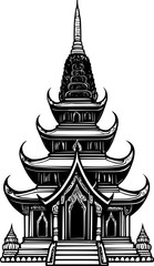 Sticker - temple icon