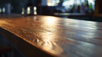 Aufkleber - Table top counter Bar restaurant background : Generative AI