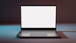 Concept mockup for homepage mockup on laptop screen. 3d rendering