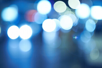 Wall Mural - bright lights, abstract and night with pattern, city and graphic against a blue background. creativi