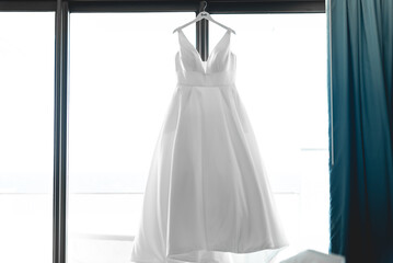 A Wedding dress or bridal gown is the dress worn by the bride during a wedding ceremony.