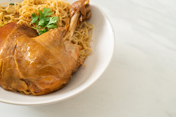 Sticker - Dried Noodles with Braised Chicken