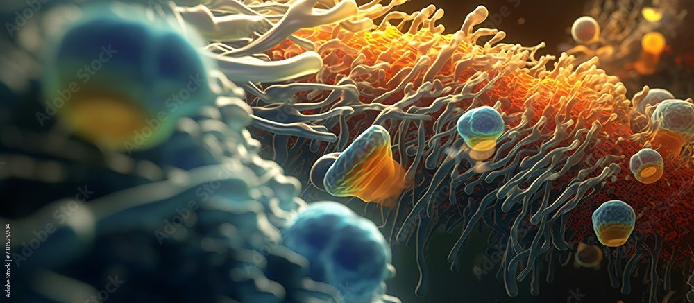 The anatomical structure of a Basil bacterial cell when magnified using ...