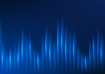 Poster - Abstract overlapping lines with lights at alternating heights, digital hi-tech illustrations, wallpapers, posters, vector illustrations.