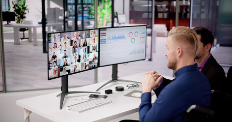 Poster - Virtual Hybrid Meeting In Office