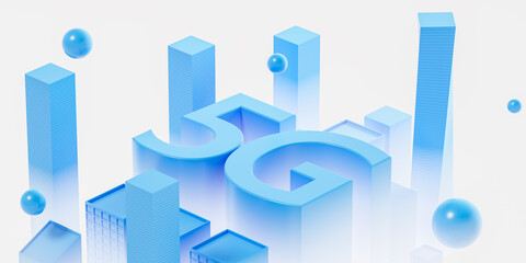 Poster - 5g and future city background