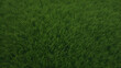 Green synthetic artificial grass football sports field with white corner striped lines