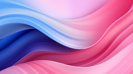 Wall Mural - Swirly motion abstract elements with pink and periwinkle sheets. Abstract colorful background