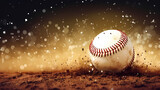 Fototapeta Sport - Baseball background with copy space