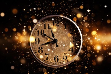 Poster - A clock sitting on a table, suitable for home or office decor