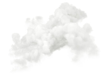 Poster - Spectacular white cloud formation realistic on transparent background 3d rendering png file