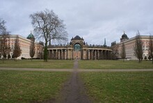 Potsdam, Germany - Feb 3, 2024: University In Potsdam. Cloudy Winter Day. Selective Focus