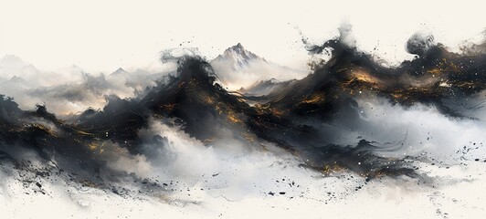 Wall Mural - panorama of the mountains