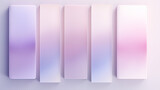 Fototapeta Tęcza - Gradientowe kolorowe tło z prostokątnymi kształtami. Abstrakcyjny deseń pod baner, tapeta w pastelowych odcieniach różu i fioletu