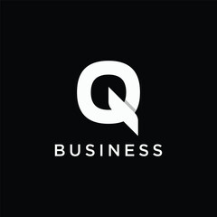 Wall Mural - Initial letter Q geometric logo template design.Logo for business, business card, brand and company.