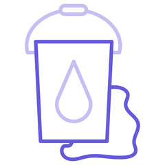 Canvas Print - Water Bucket Icon