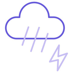 Sticker - Rainy Clouds Icon